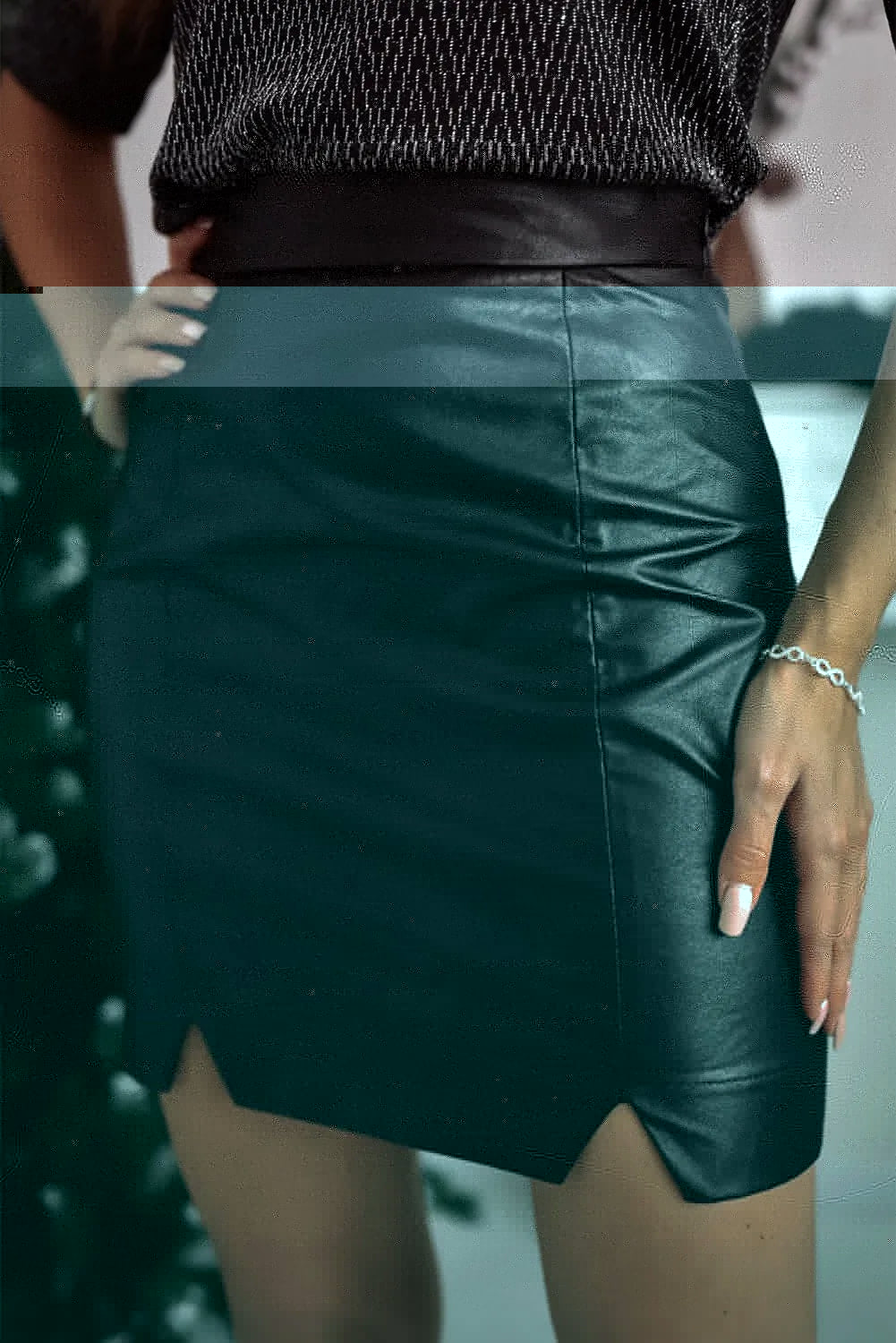 PU Leather Mini Skirt