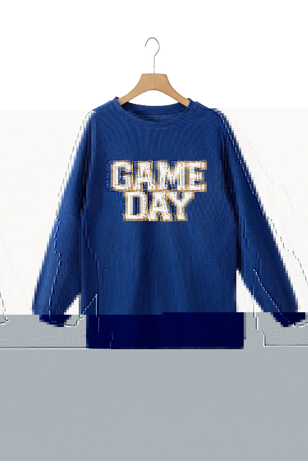 GAME DAY Round Neck Long Sleeve Sweatshirt